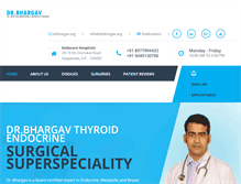 Tablet Screenshot of drbhargav.org